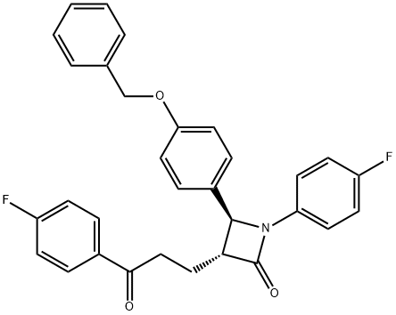 (3R,4S)-4-[4-(бензилокси)фенил]-1-(4-флуорофенил)-3-[3-(4-флуорофенил)-3-оксопропил]азетидин-2-он