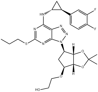 2-[[(3aR,4S,6R,6aS)-6-[7-[[(1R,2S)-2-(3,4-дифлуорофенил)циклопропил]аМино]-5-(пропилтио)-3H