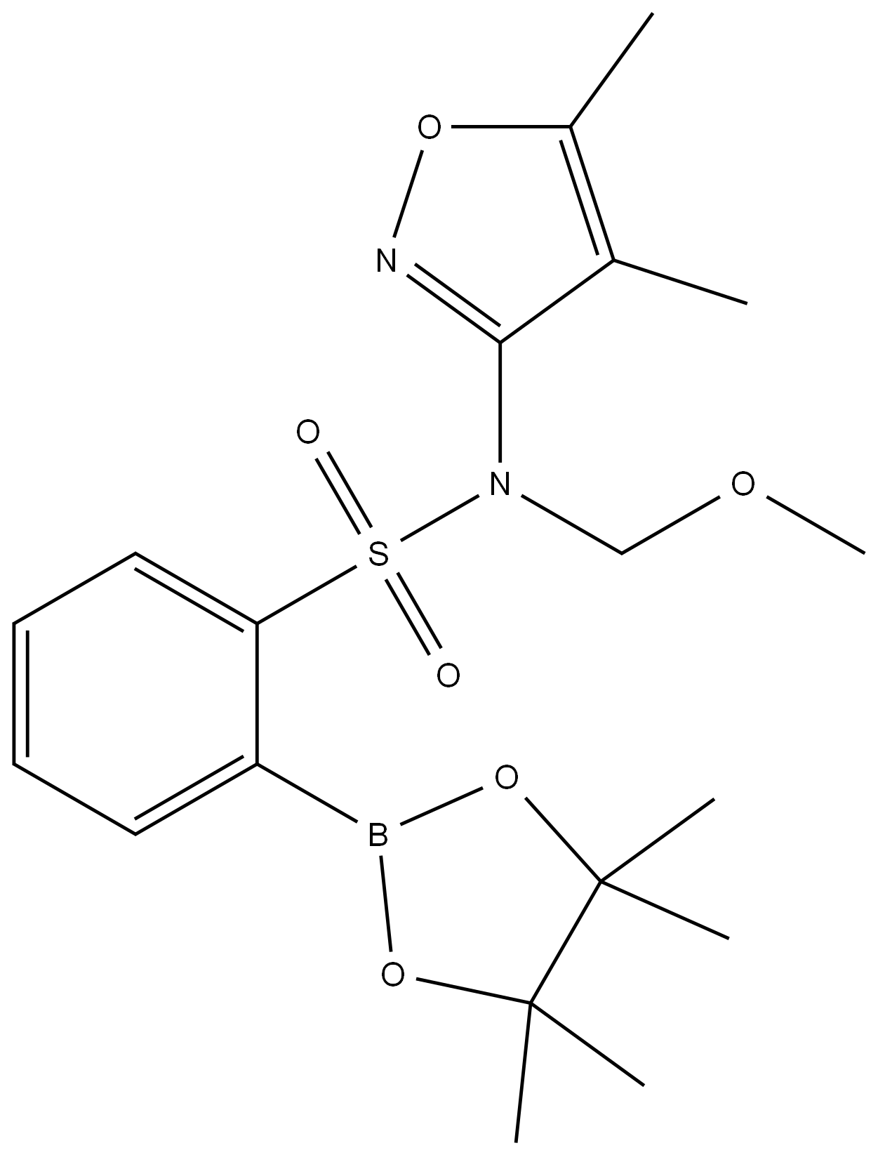 N-(4,5-диметилизоксазол-3-ил)-N-(метоксиметил)-2-(4,4,5,5-тетраметил-1,3,2-диоксаборолан-2-ил)бензенсулфонамид